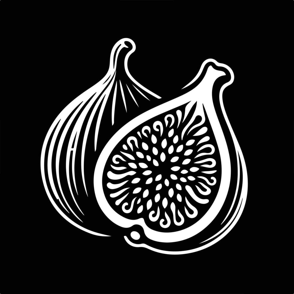 Decorative Fig Plant Outline vector