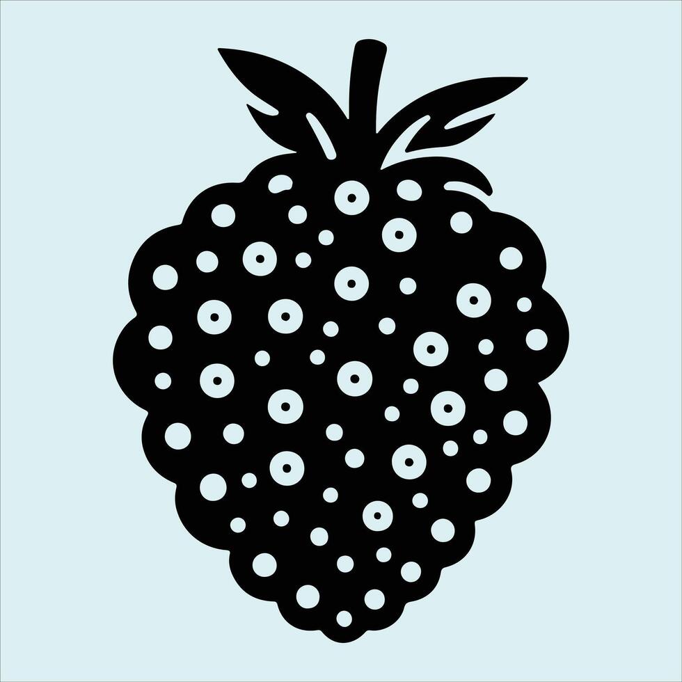 Botanical Noni Fruit and Leaf Silhouettes Ideal for Healing Herbal and Organic Projects vector