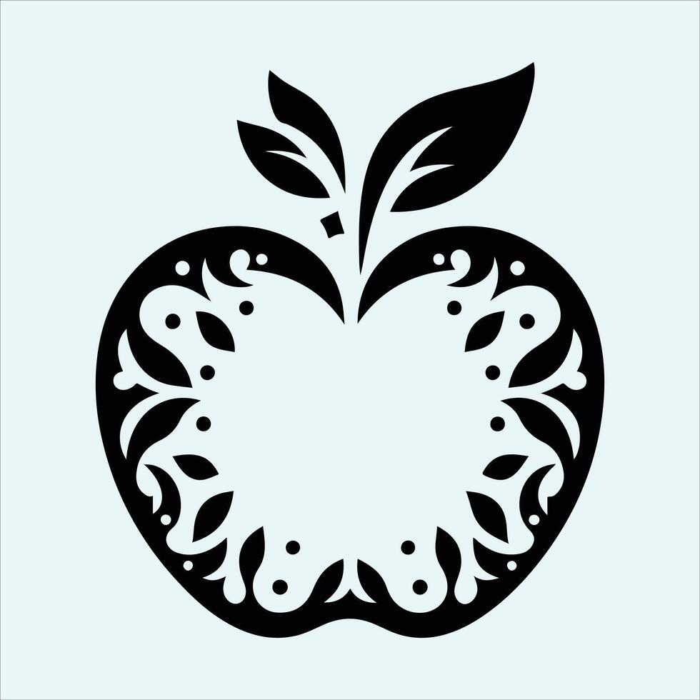Annona Squamosa Fruit Silhouette Set with Whole Fruits Halves and Leaves for Herbal Food Design vector