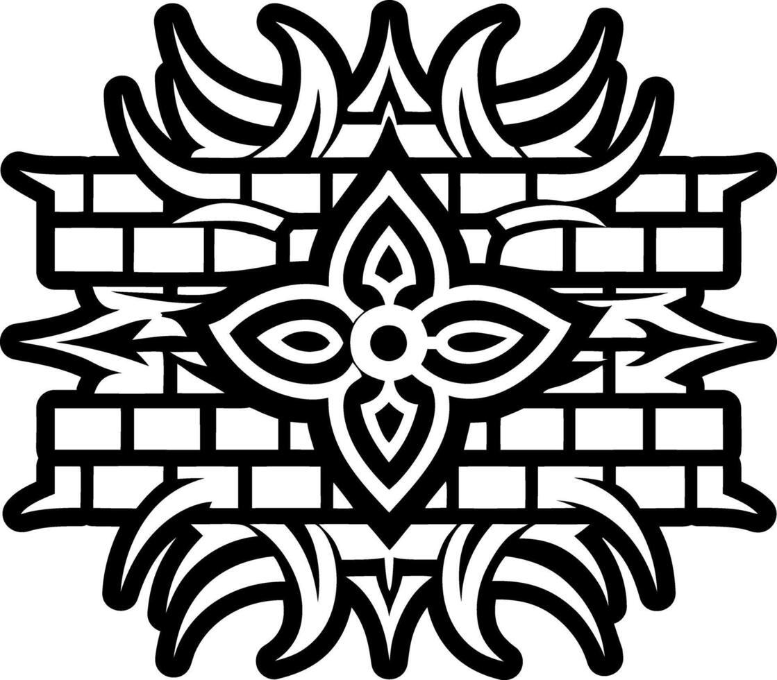 A filled style icon showing kotel wall vector
