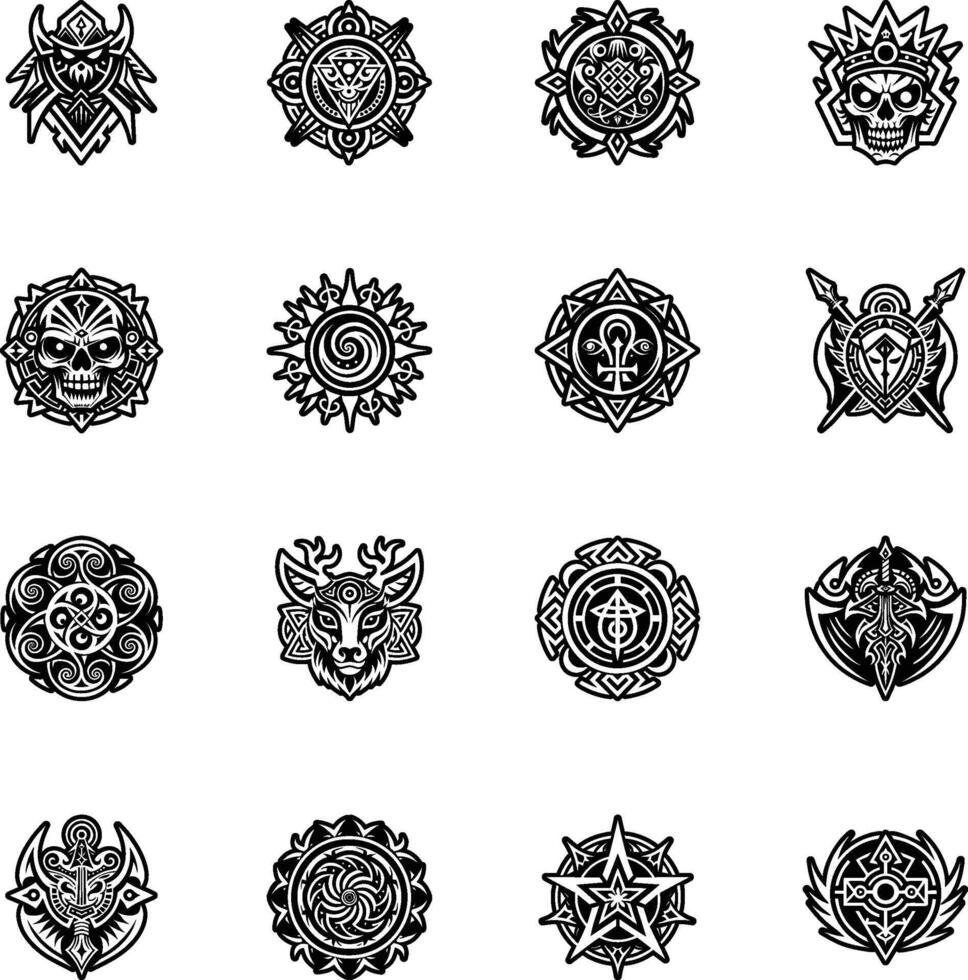 A glyph style icon of maya bird symbol vector