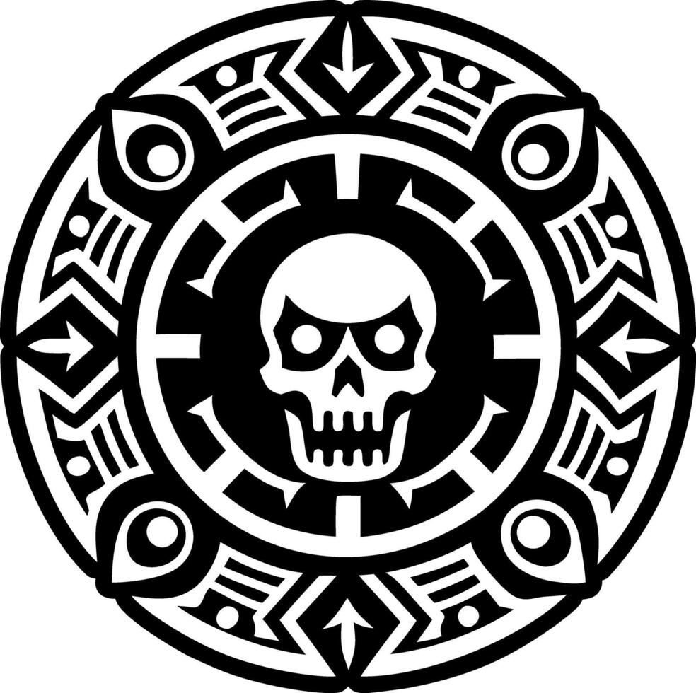 A glyph style icon of death symbol vector