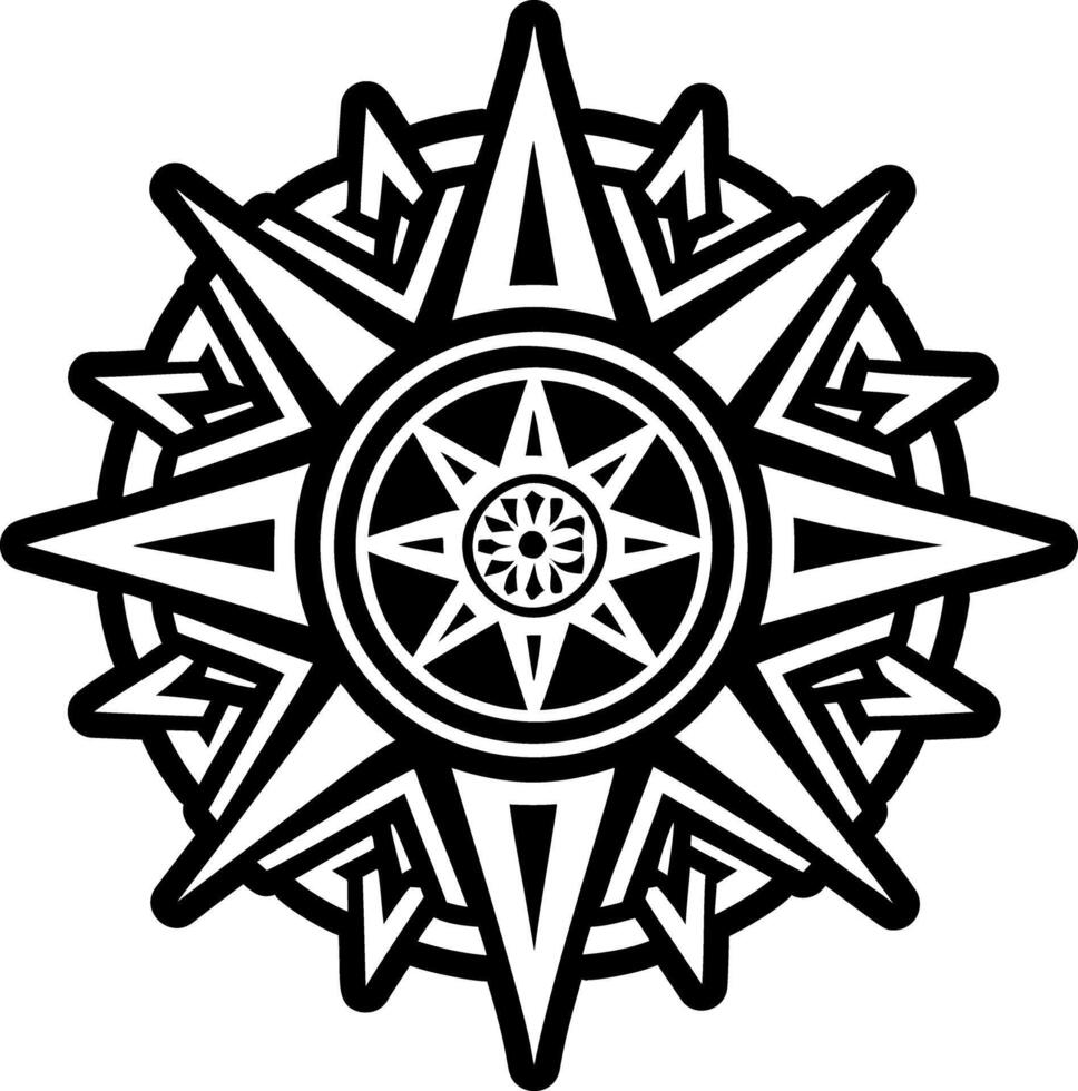 A glyph style icon of star symbol vector