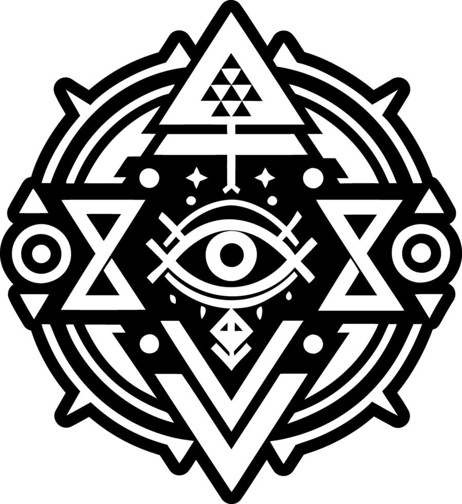 A filled style icon of cosmic pathway tattoo vector