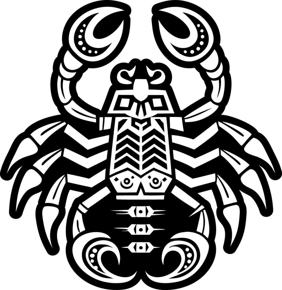 A glyph style icon of scorpion symbol vector
