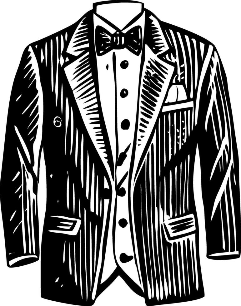 Gatsby suit illustration in vintage style vector