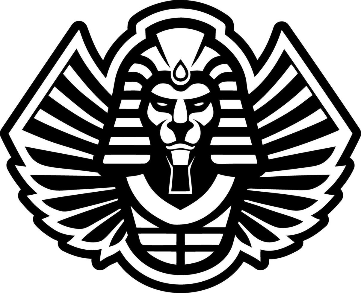 A solid style icon of sphinx symbol vector