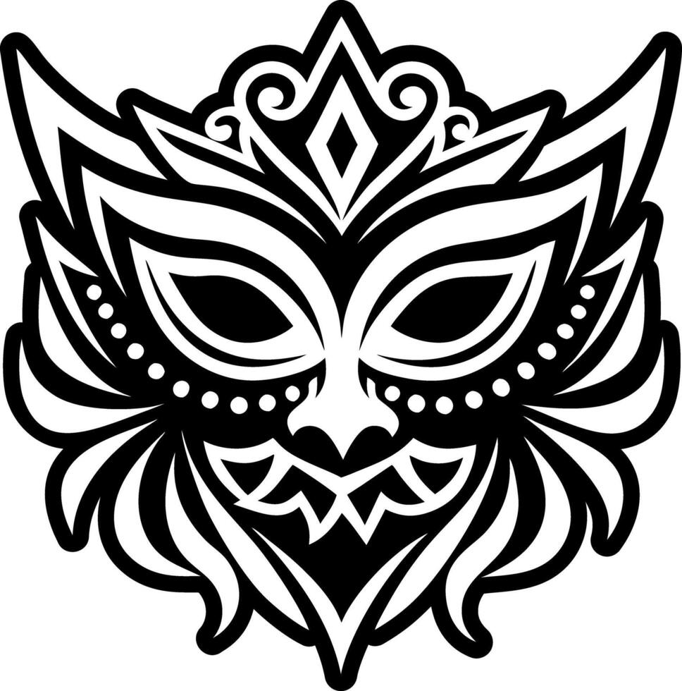 A glyph style icon depicting masquerade mask vector