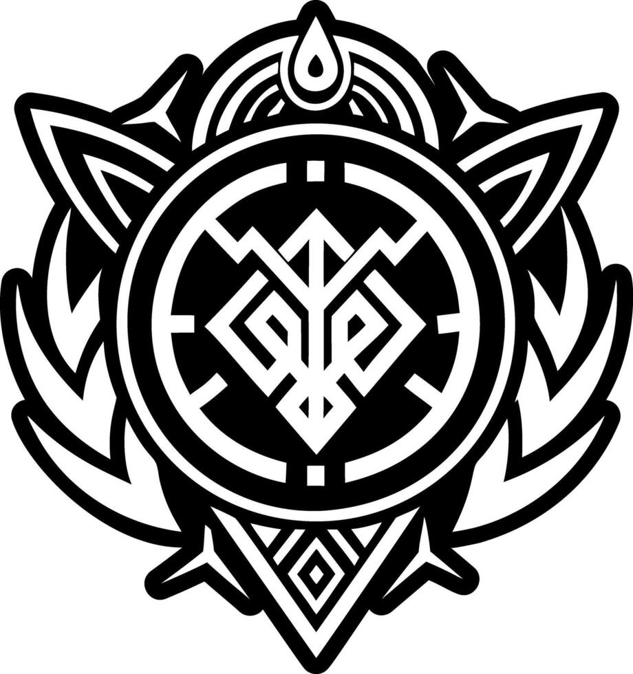 A filled style icon of guardian symbol vector