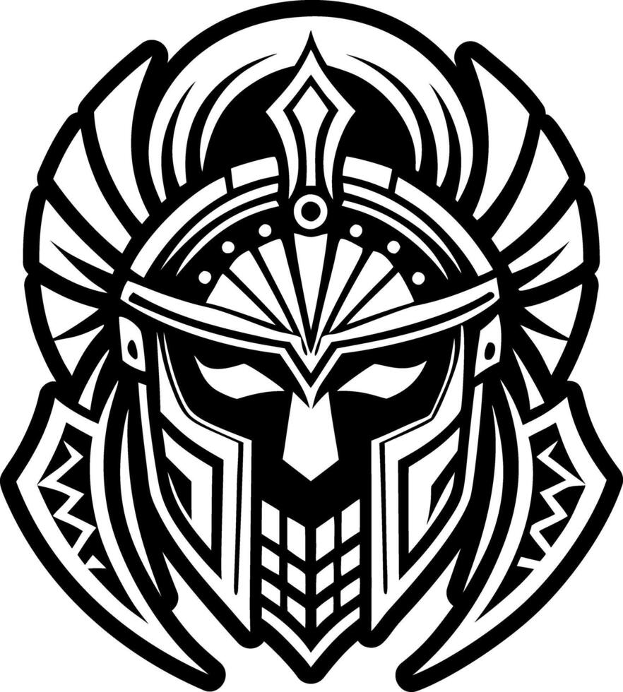 A filled style icon of conqueror symbol vector
