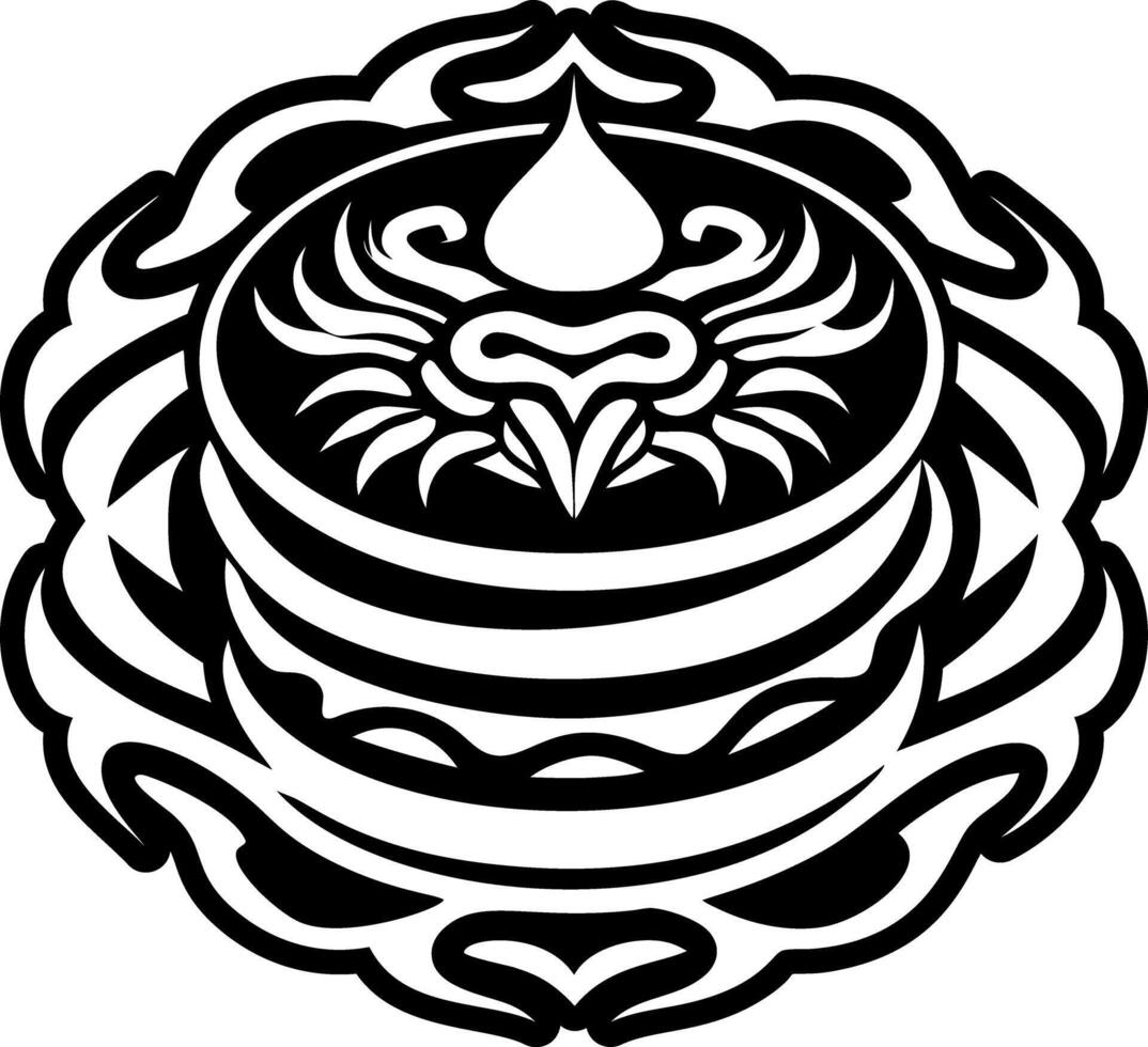 Glyph style icon showing pancakes artwork vector