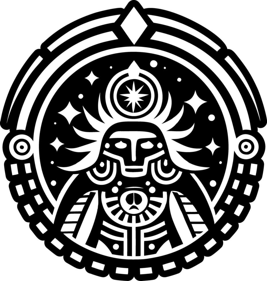 A filled style icon of cosmic gatekeeper symbol vector