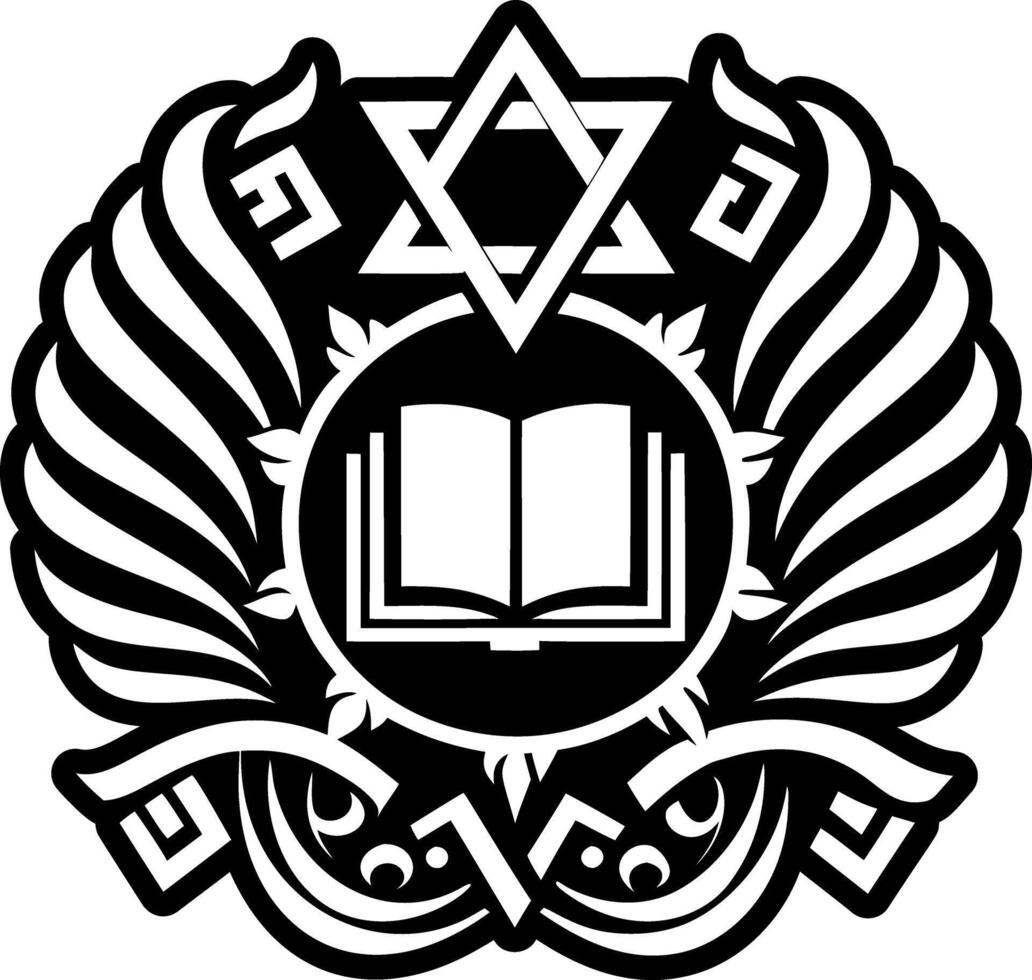 Glyph style icon depicting phylacteries vector
