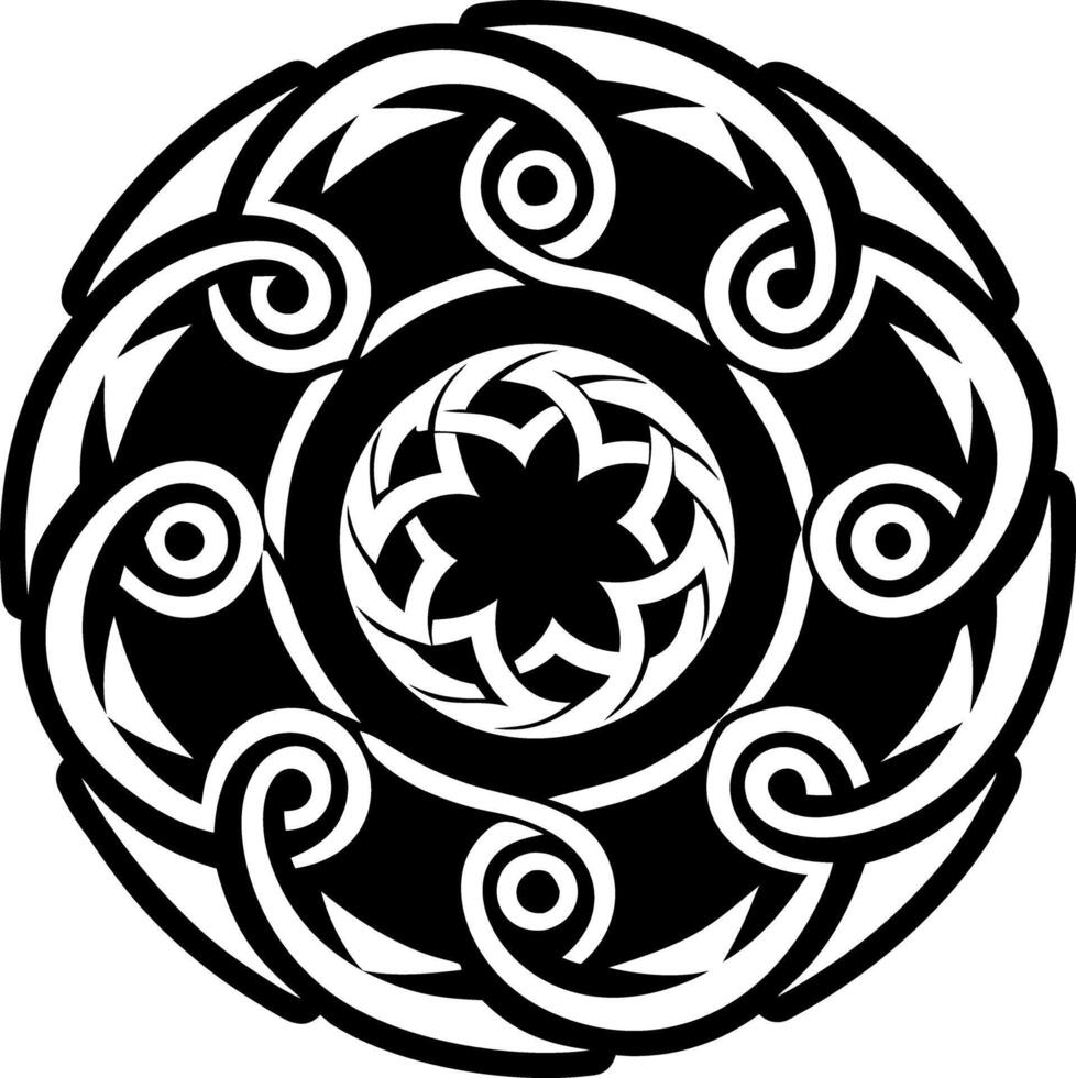 A filled style icon of eternal swirl symbol vector