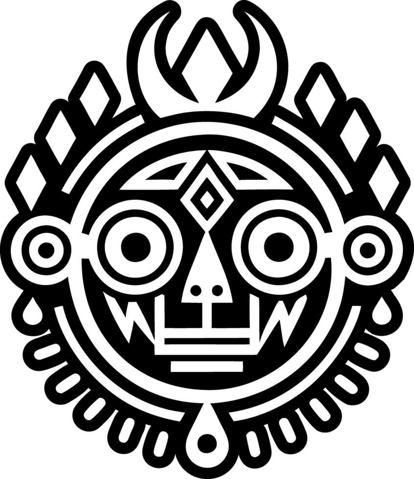 A solid style icon of rain priest symbol vector