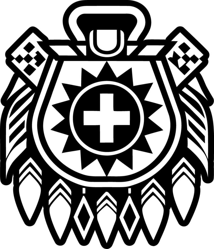 A solid style icon of medicine bag tattoo vector