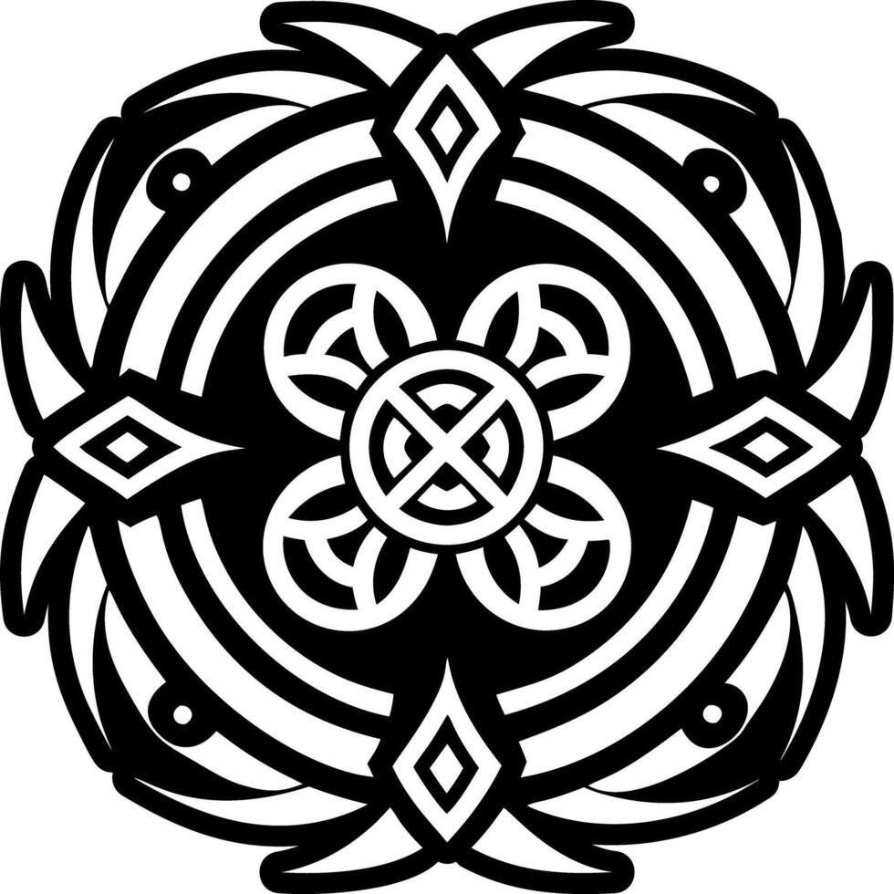 A filled style icon of traditional tattoo vector