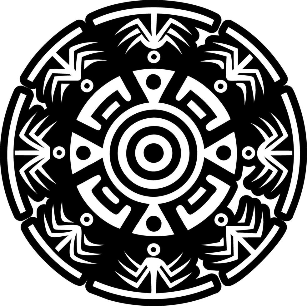 A filled style icon of hopi symbol vector