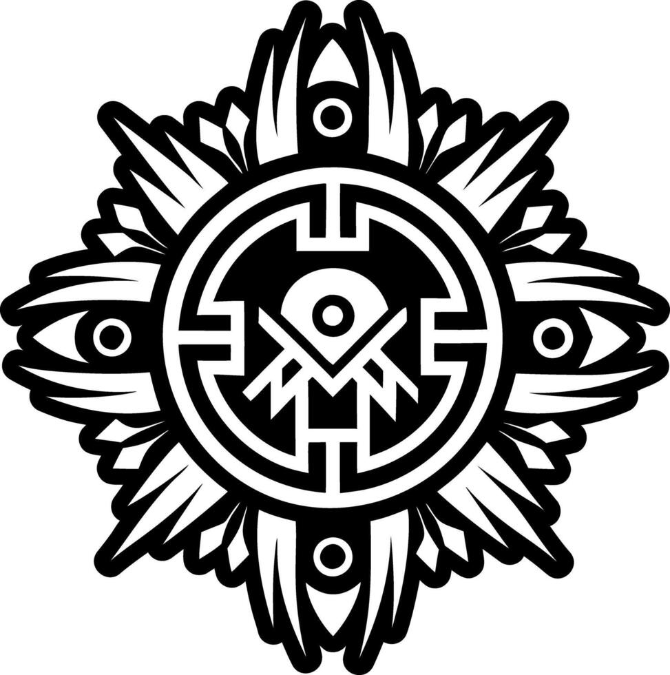 A glyph style icon of hopi healing symbol vector
