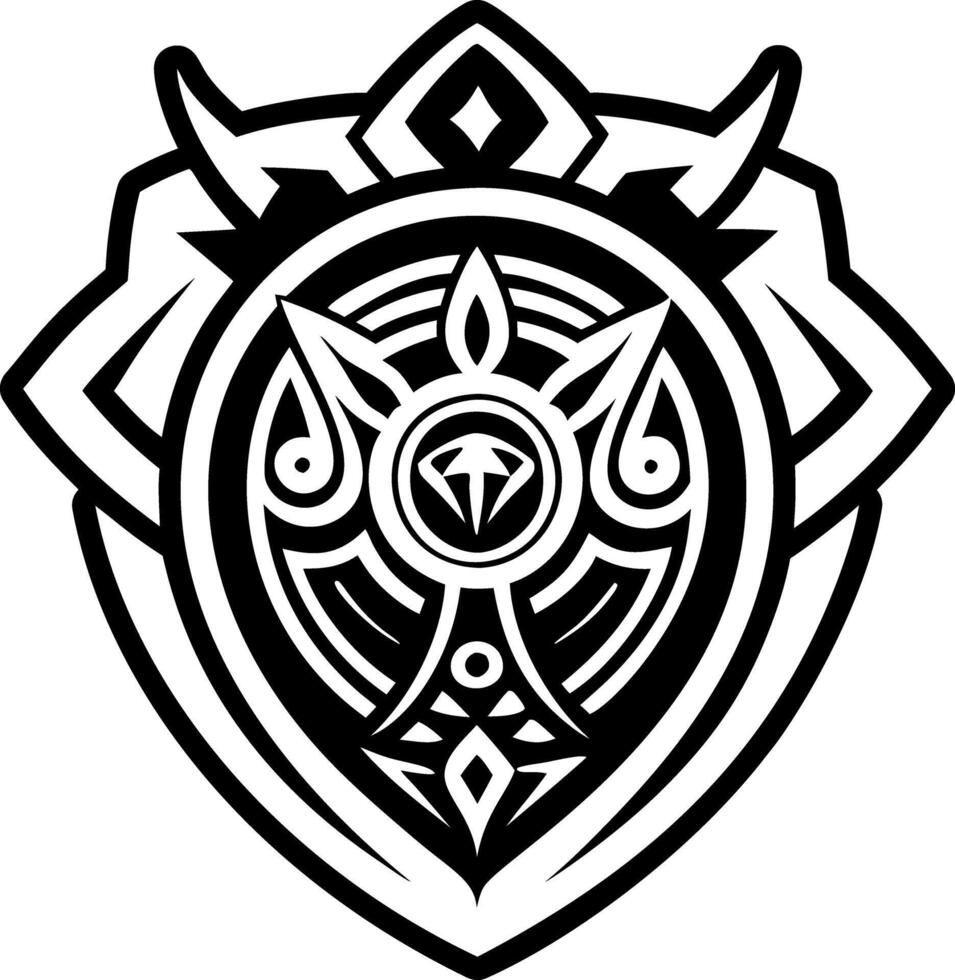 A filled style icon of protection symbol vector