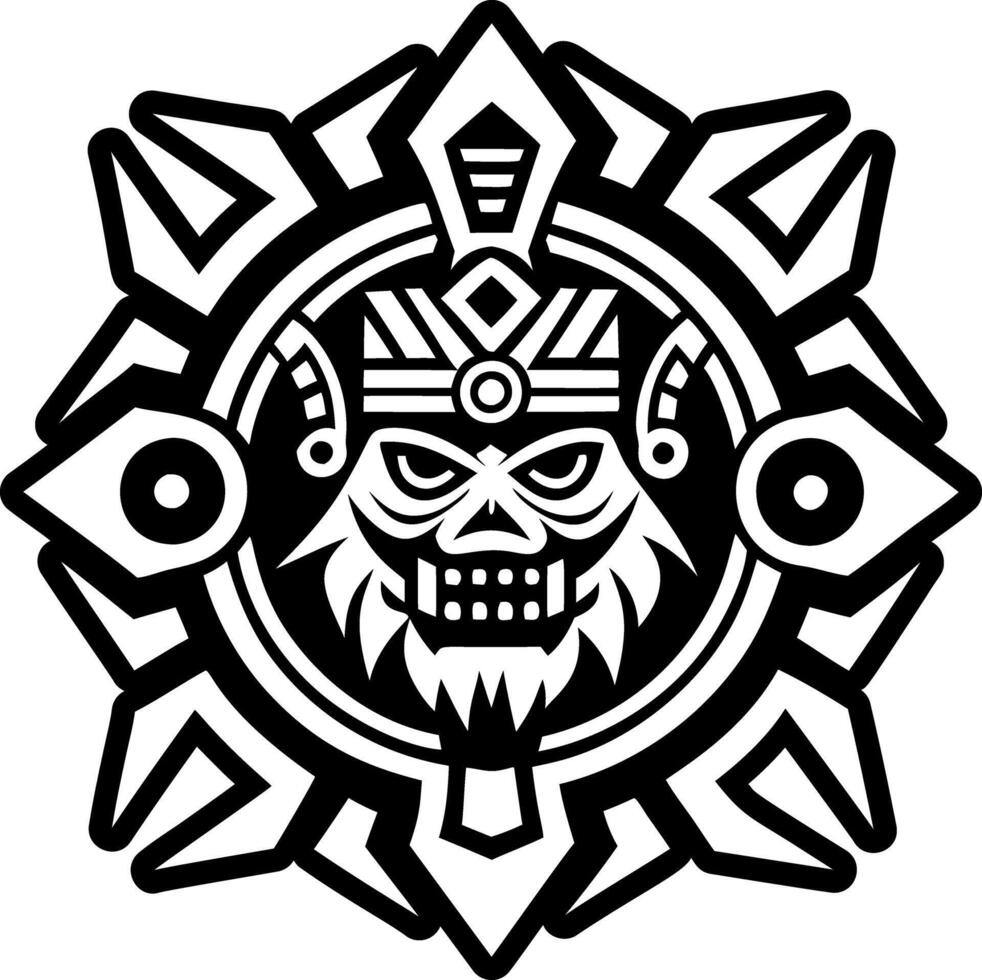 A glyph style icon of chieftain symbol vector