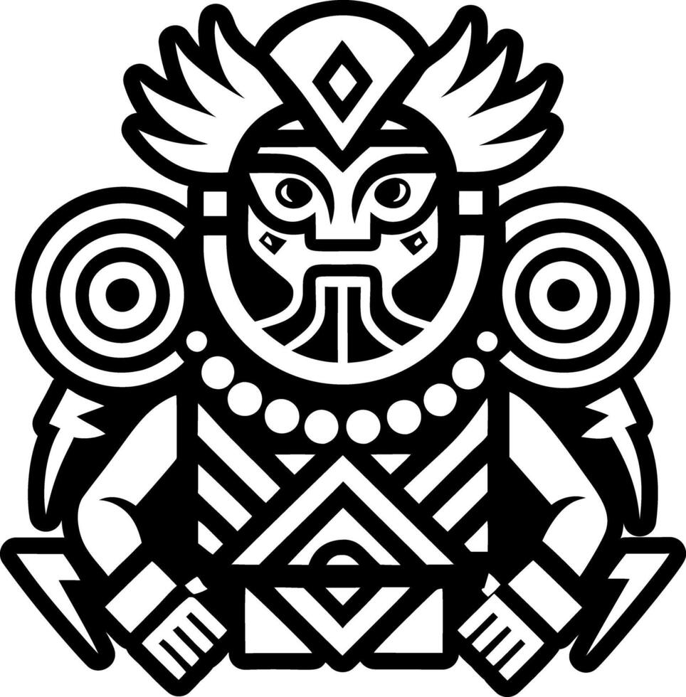 A solid style icon of storyteller tattoo vector