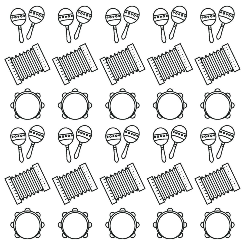 Latin rhythm icon repeat. vector