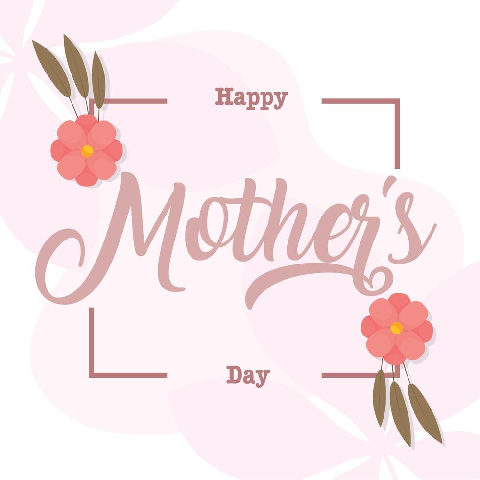 Floral corner frame card. vector