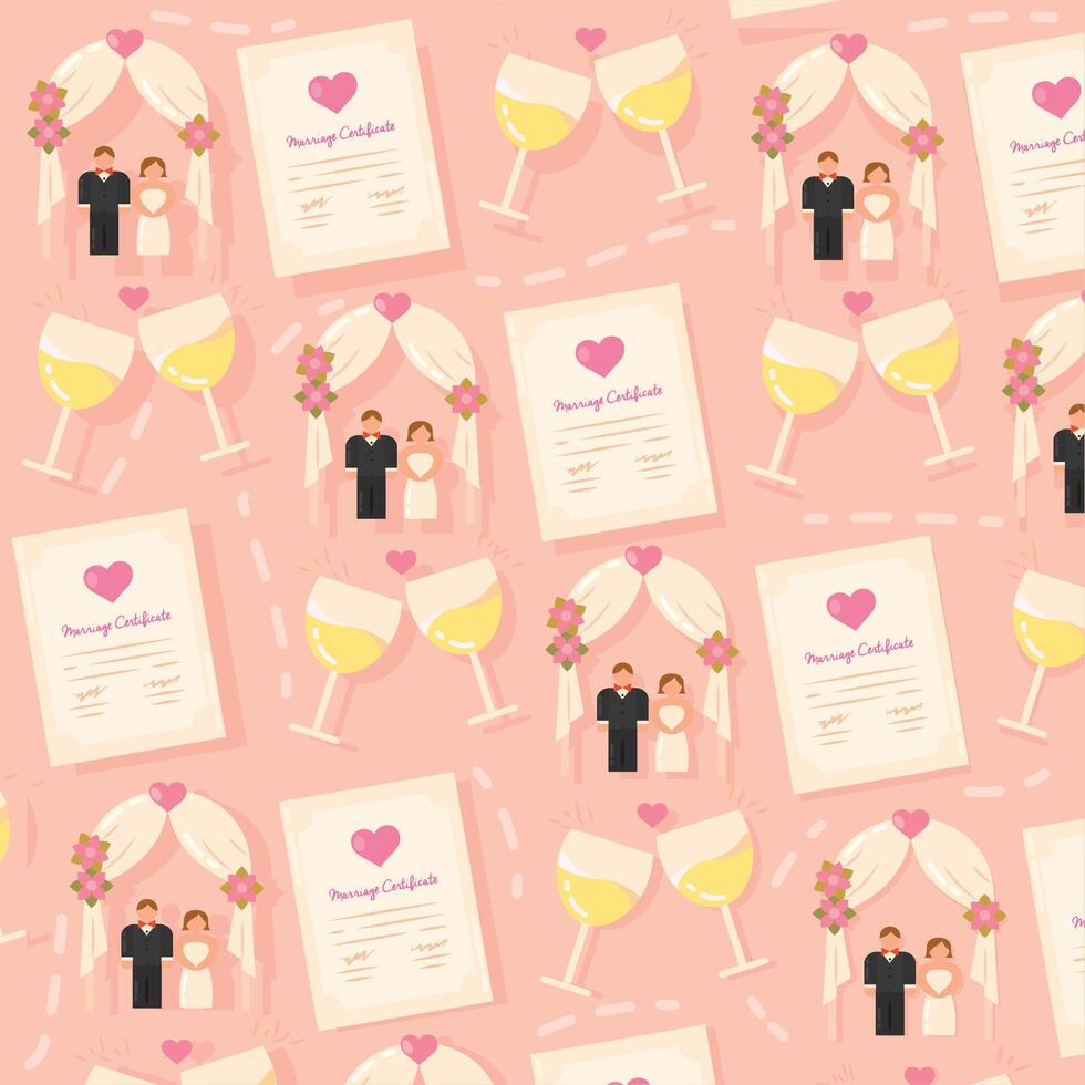 Ceremony and love icons. vector