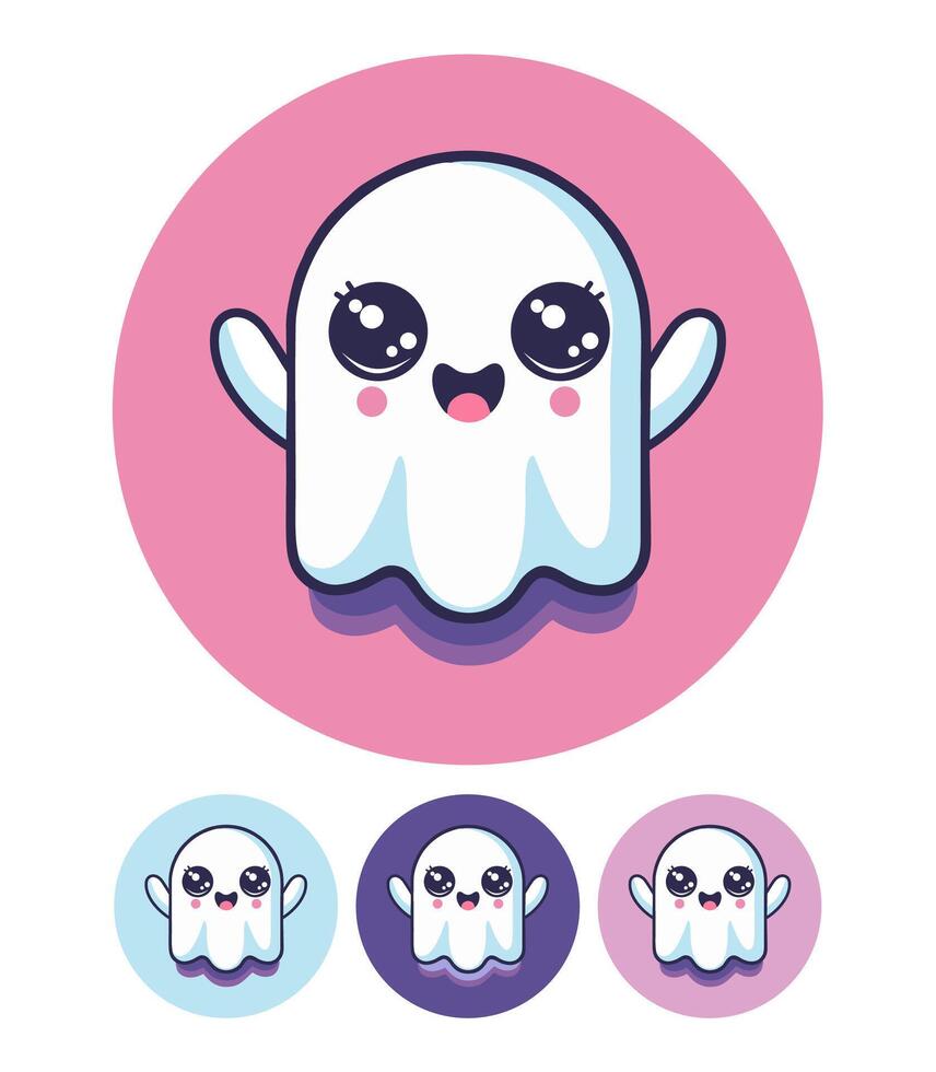 Cute Ghost Illustration vector