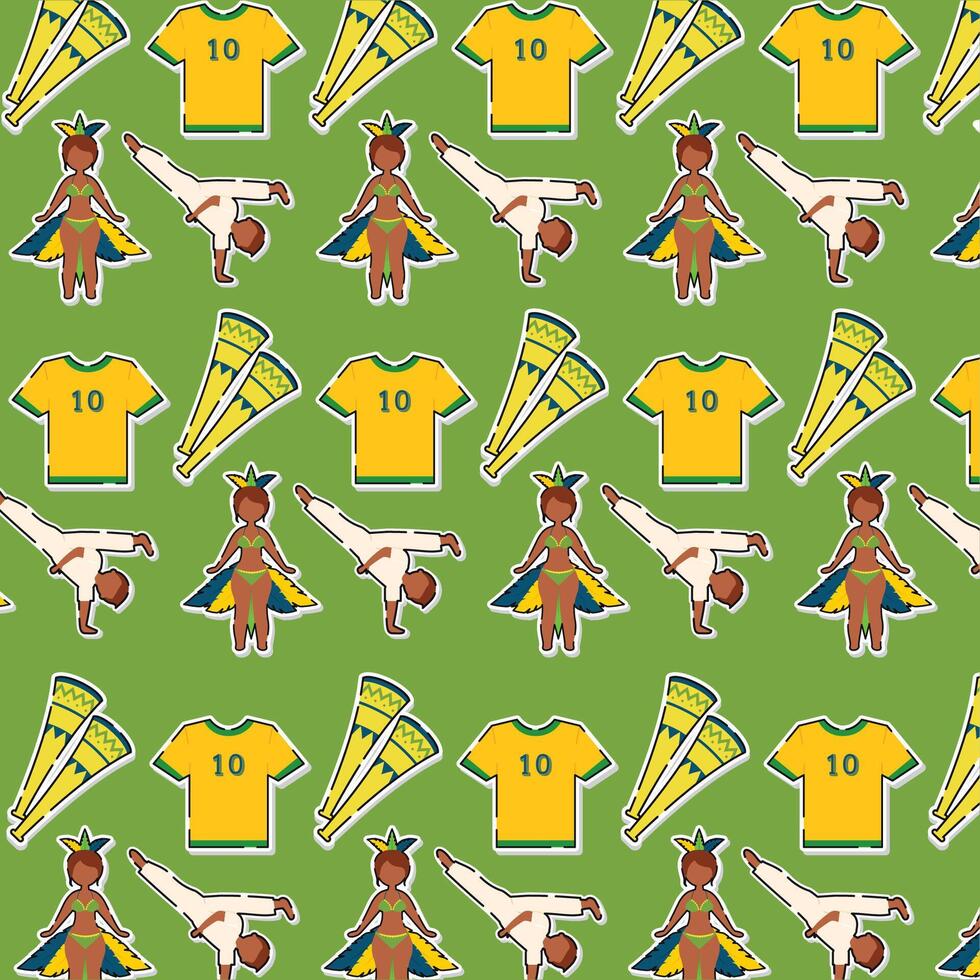 Carnival dance and jersey mix. vector