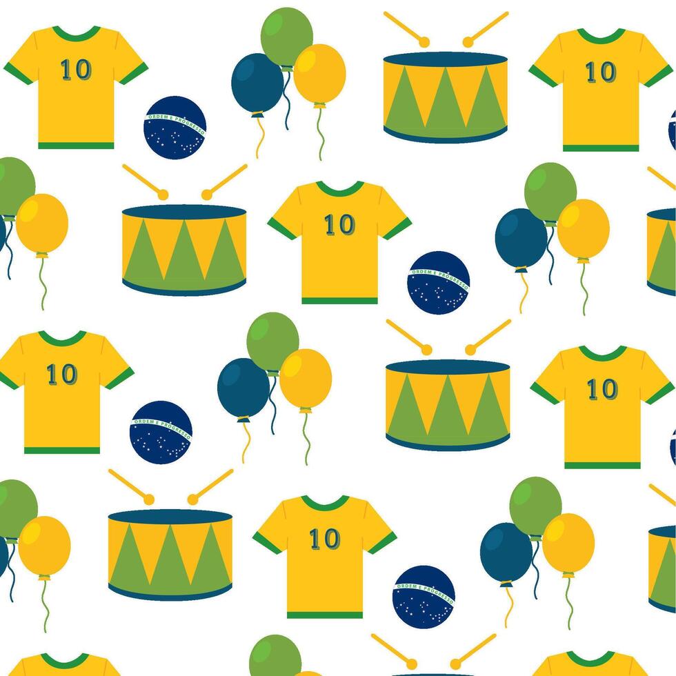 Balloon shirt drum pattern. vector