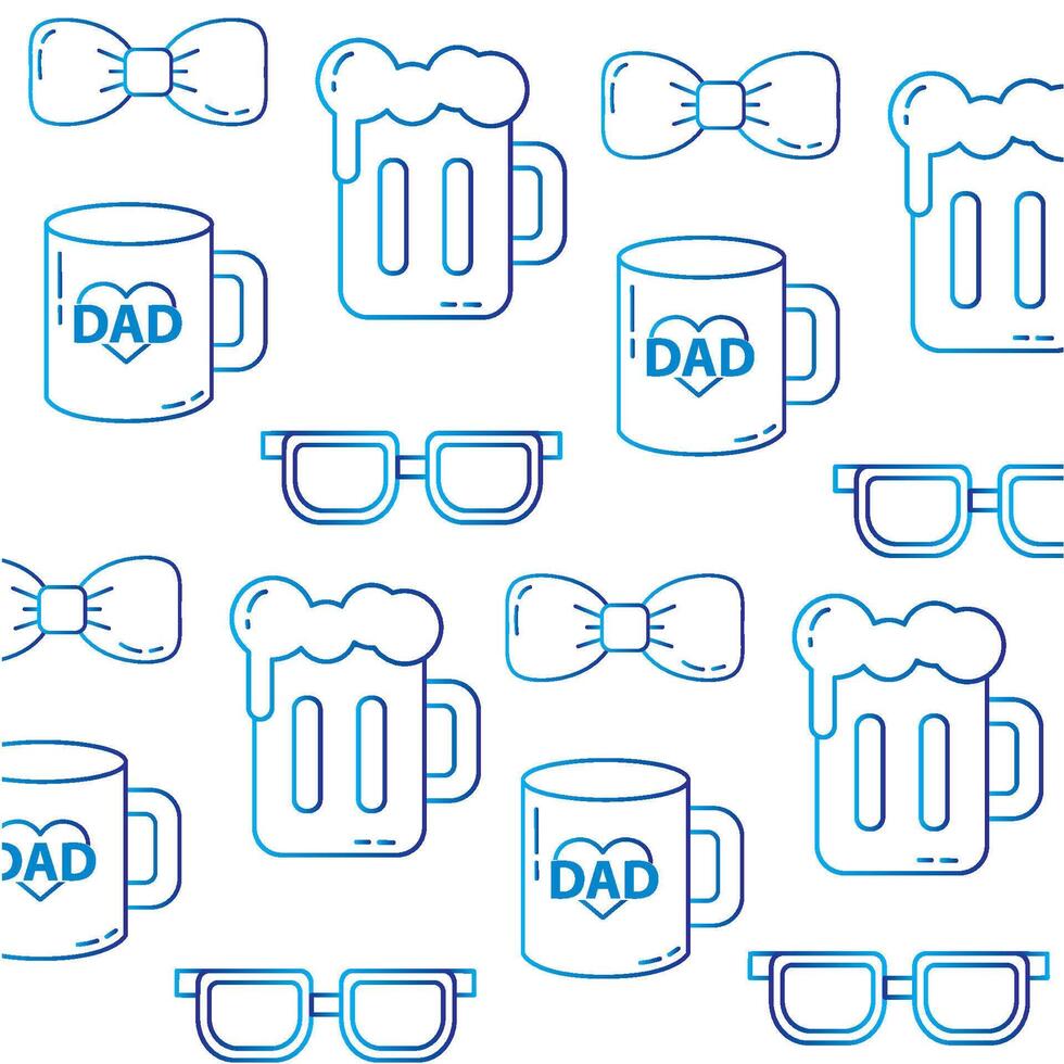 Beer mug and bowtie theme. vector