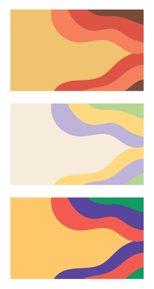 Design template background retro wave vector