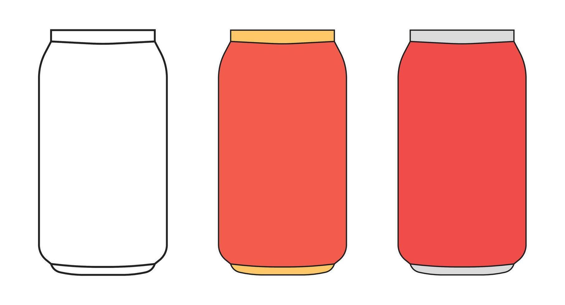 Illustration coke can retro unique design vector