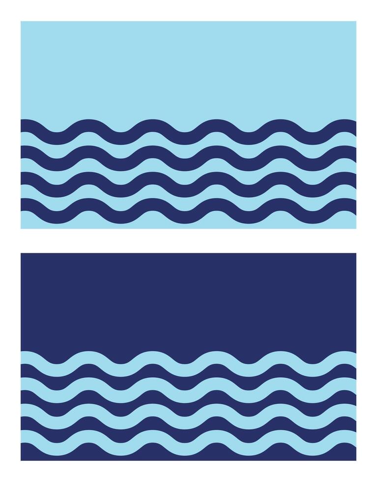 Background line stroke sea wiggle unique design vector