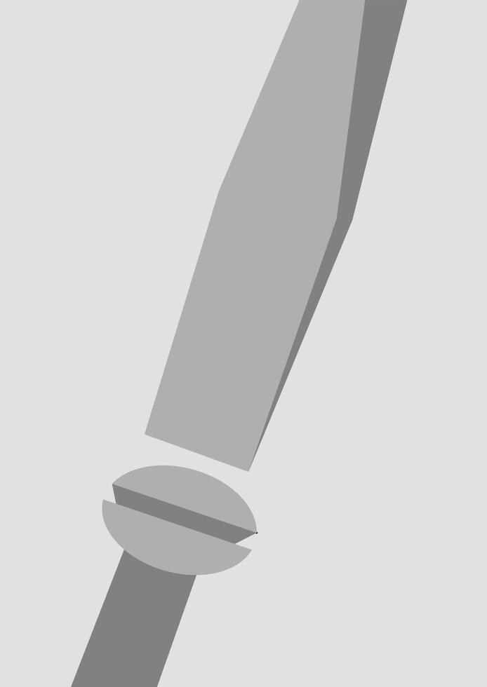 Illustration art abstract screwdriver vector
