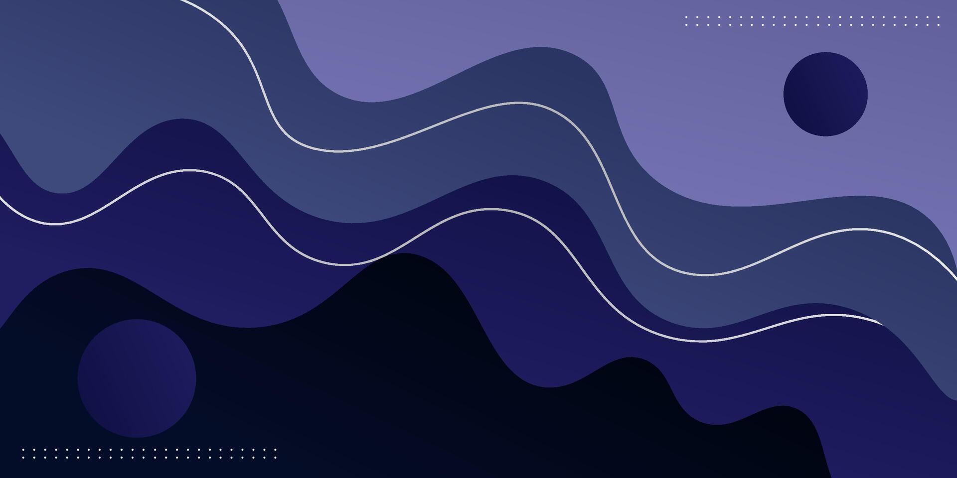 Abstract 3D wave art background design with dark blue color for design. Eps10 vector