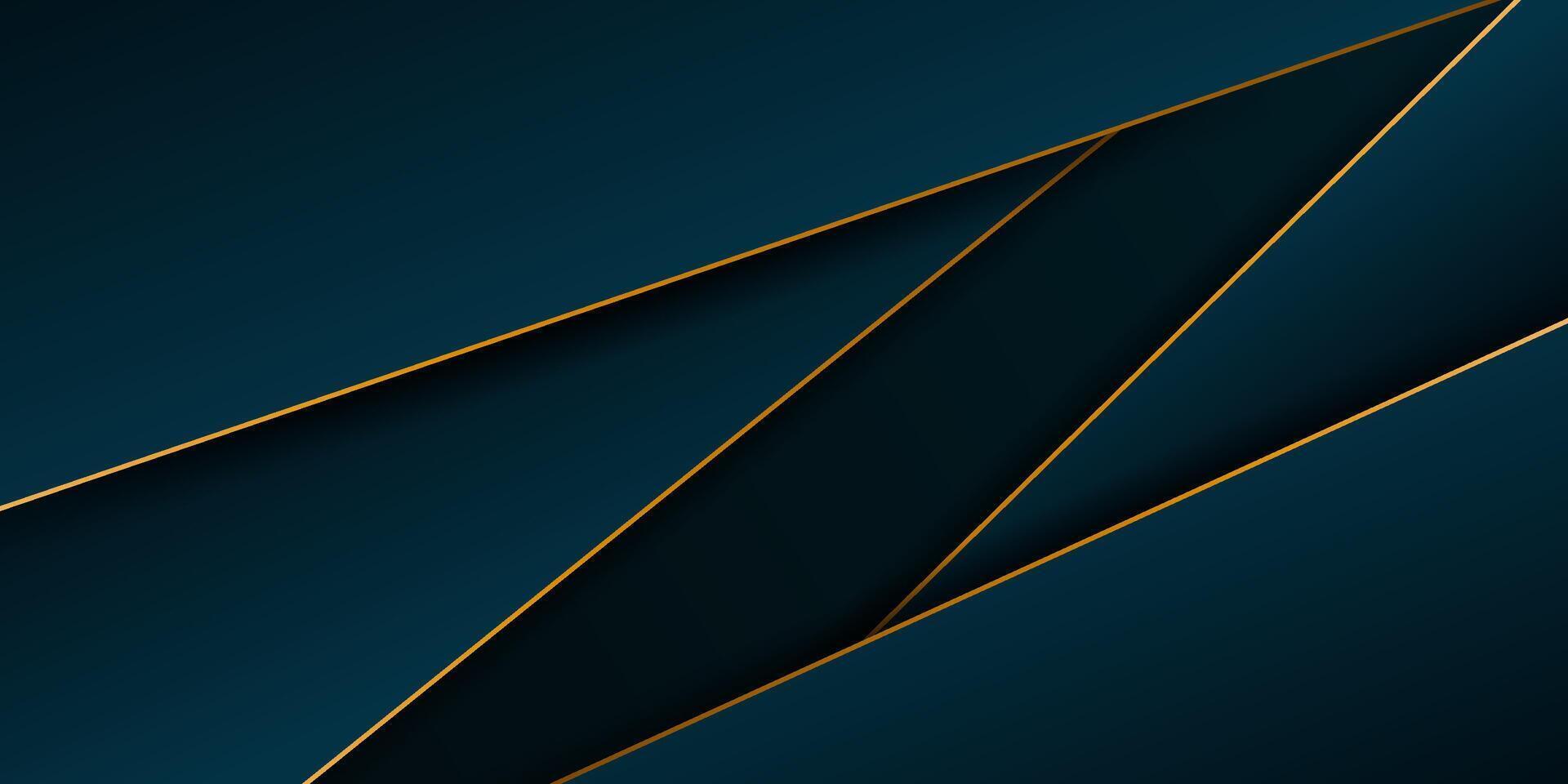 Modern abstract dark blue 3D background. Triangle lines on bright colored geometric design. Cool paper cut background illustration. eps10 vector