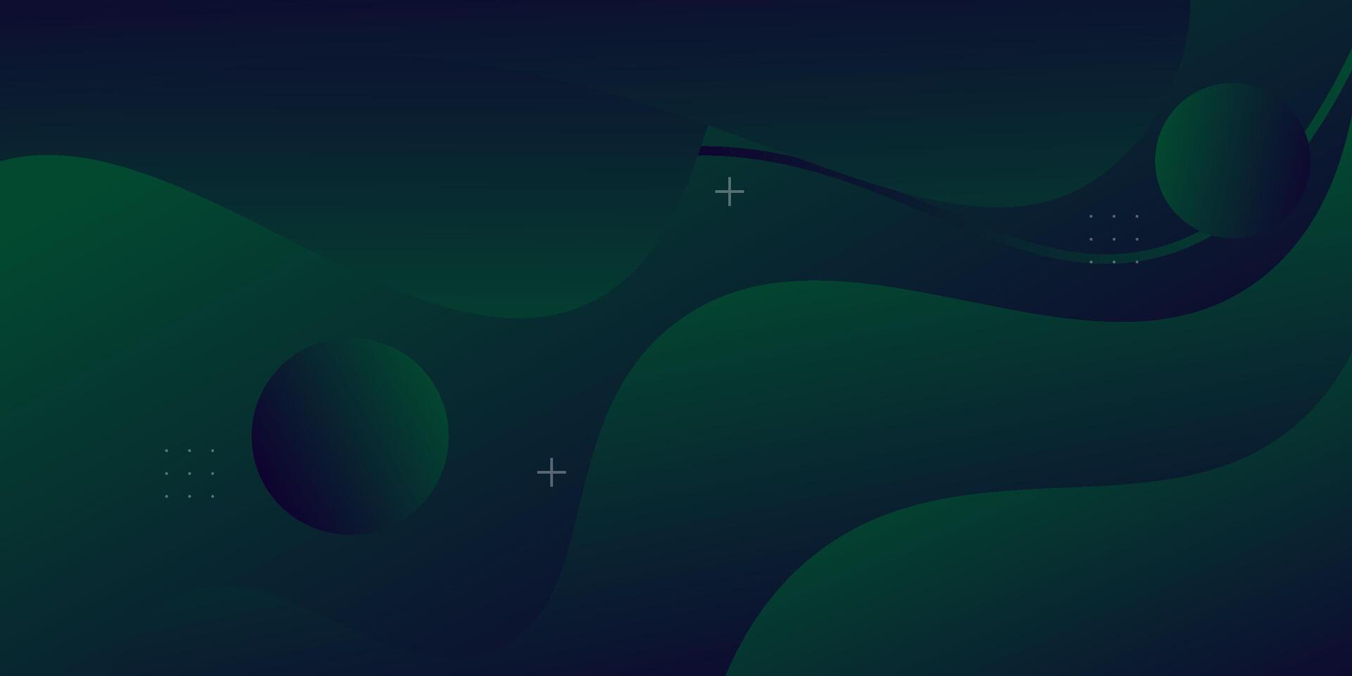 Abstract wave background with dark green color combination. Liquid fluid pattern design. Trendy shape design. Eps10 vector