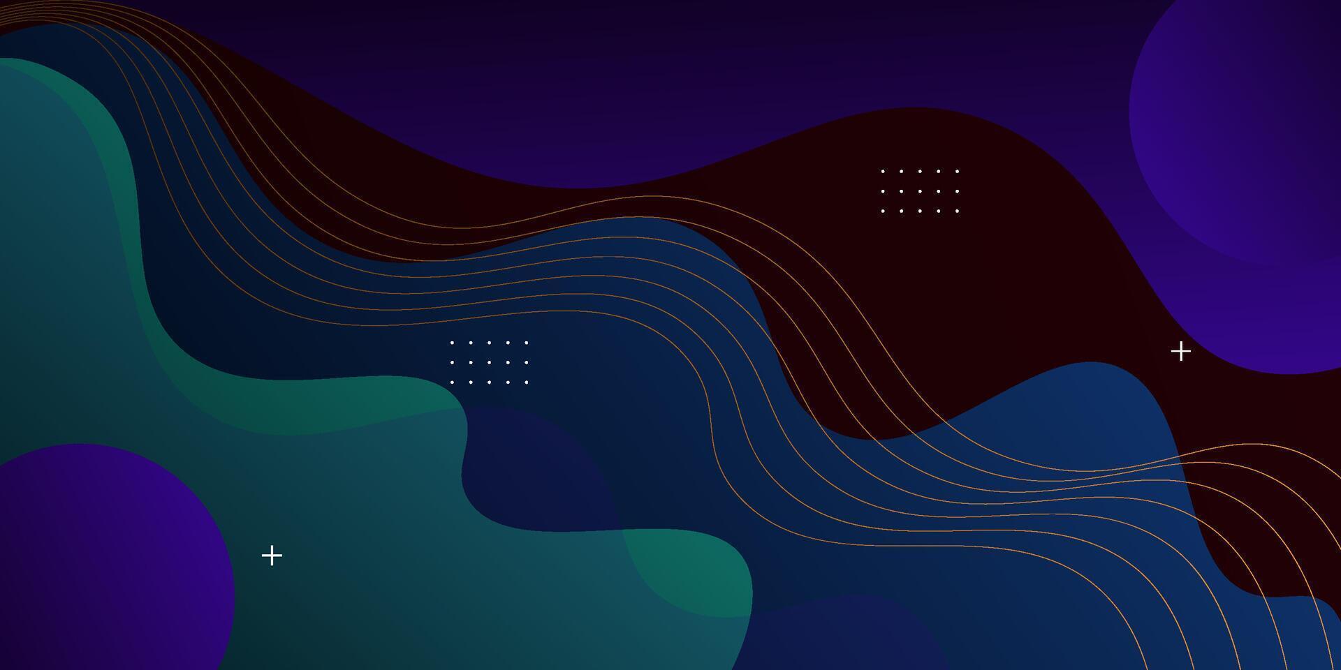 Wave pattern background with dark gradient color and stripes on the background. eps10 vector
