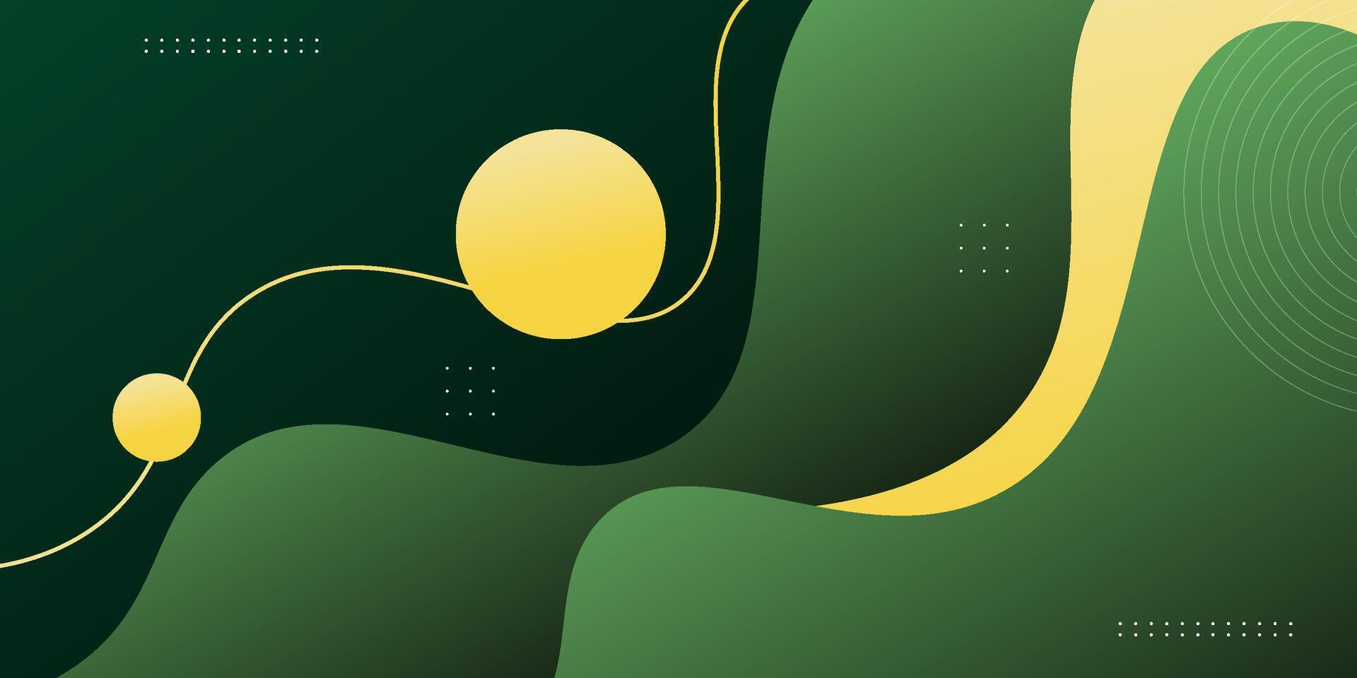 Abstract green wave background. Fluid shape composition. eps10 vector