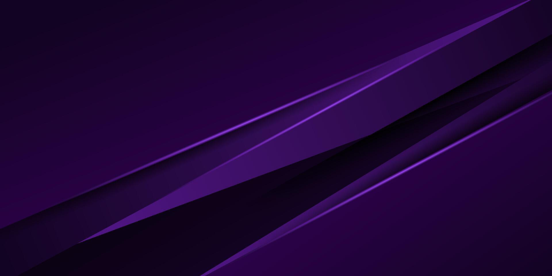 Abstract overlapping triangle dark purple gradient background. Modern frame paper cut pattern. Eps10 vector