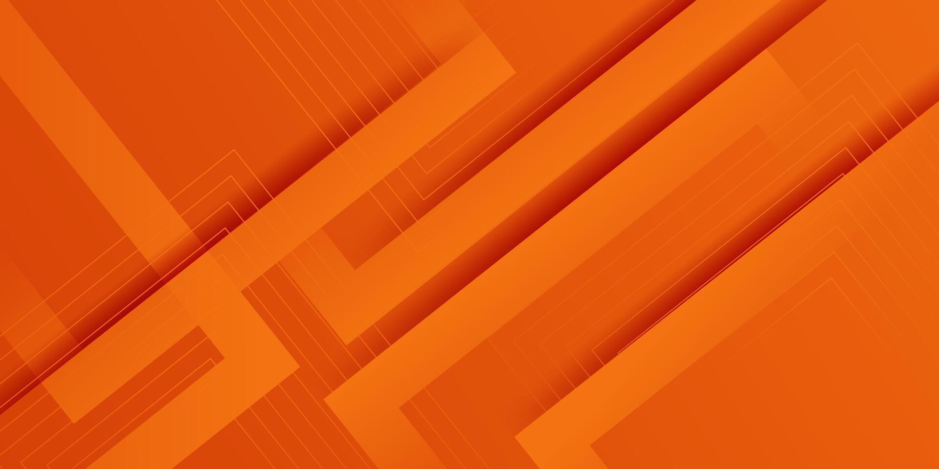 Abstract background overlapping with orange shape pattern background. Background with square line design. Eps10 vector