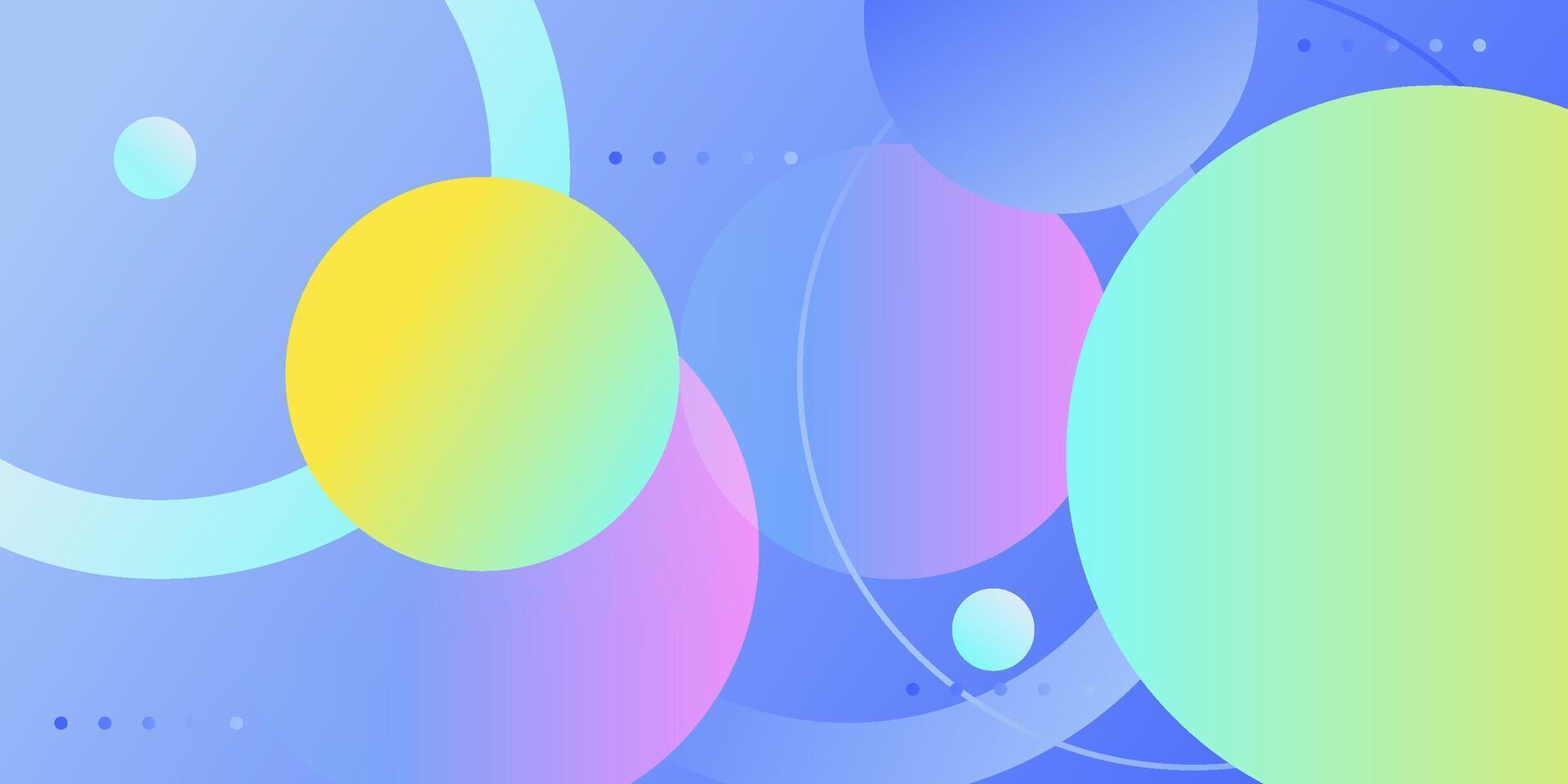 Abstract colorful orange and blue liquid gradient circle background. Simple trendy circle pattern geometric design. Eps10 vector