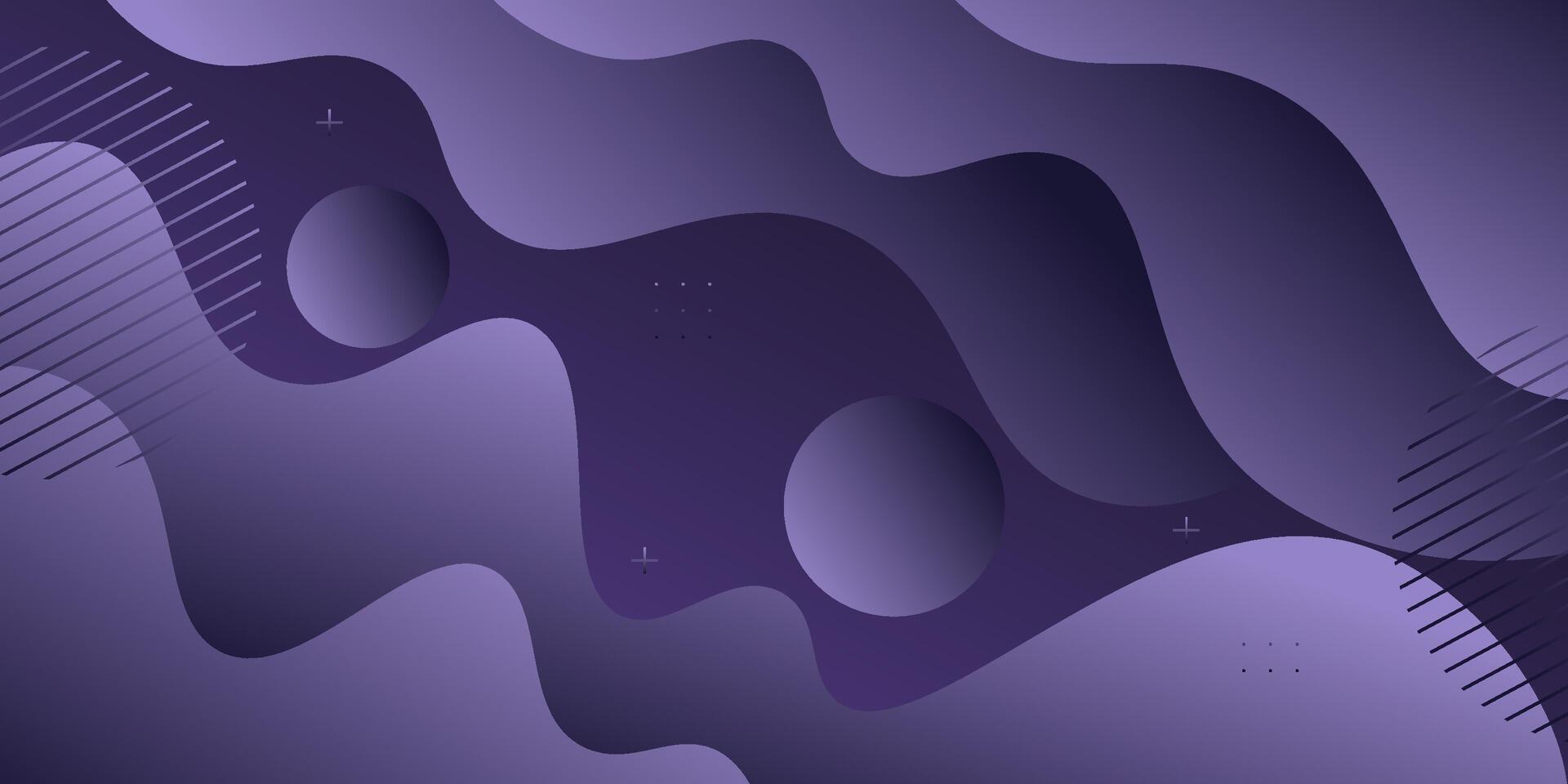 Modern abstract colorful purple gradient wave liquid geometric background with liquid style gradient color. Suitable for banner, flyer, etc. vector
