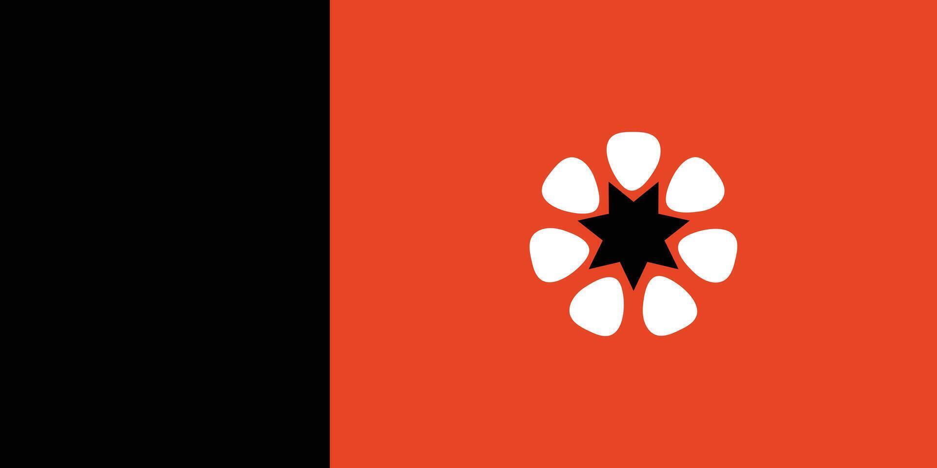 Australian Northern Territory national symbol. Flag of the Australian Northern Territory is a sign symbol. vector