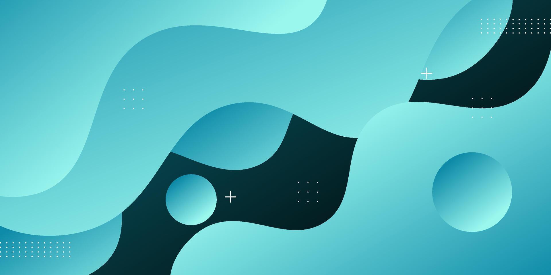 Abstract 3D colorful fluid wave green background. Bright and modern liquid banner background with simple pattern. vector