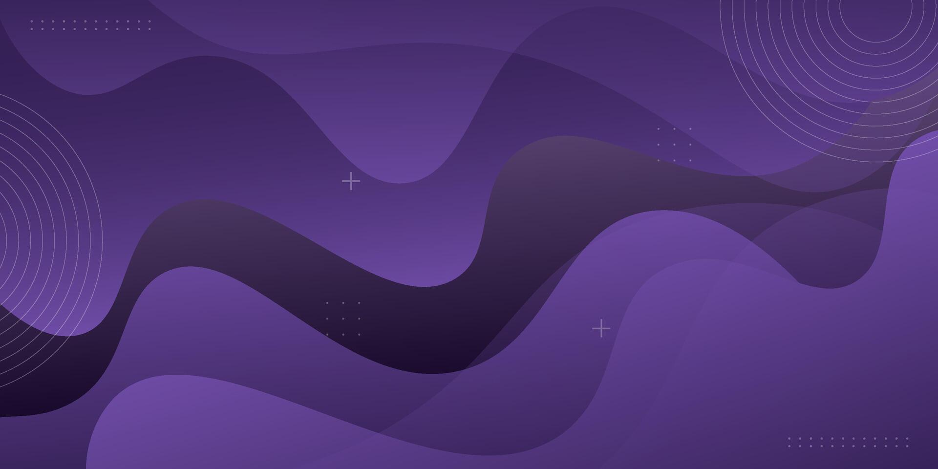 Dark purple gradient illustration background with wave shape. Abstract background design with simple geometric style. Cool design. Eps10 vector