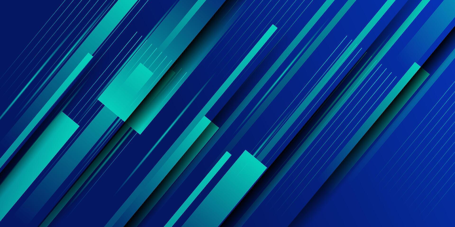 blue abstract background color pattern template for illustration with green rectangle and line pattern. eps10 vector
